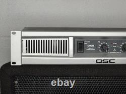 Amplificateur de puissance professionnel QSC GX5 à 2 canaux 700 W avec cordon d’alimentation