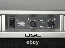 Amplificateur de puissance professionnel QSC GX5 à 2 canaux 700 W avec cordon d’alimentation