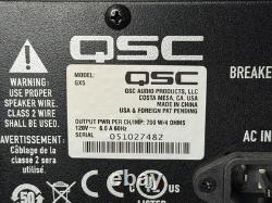 Amplificateur de puissance professionnel QSC GX5 à 2 canaux 700 W avec cordon d’alimentation