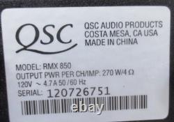 Amplificateur de puissance professionnel QSC RMX 850 2000 avec câble et manuel testé