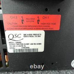 Amplificateur de puissance professionnel QSC USA 850 à 2 canaux, montage en rack, noir, amplificateur USA 425 W