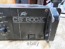 Amplificateur de puissance professionnel Vintage Peavey CS-800 CS800 240WPC TESTÉ POUR LA PUISSANCE