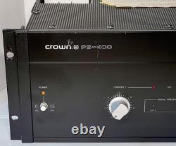 Amplificateur de puissance professionnel Vtg. Crown PS-400. Testé/Fonctionnel. VIDÉO