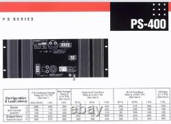 Amplificateur de puissance professionnel Vtg. Crown PS-400. Testé/Fonctionnel. VIDÉO