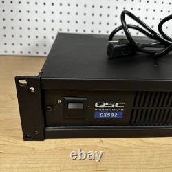 Amplificateur de puissance professionnel à 2 canaux QSC CX502 avec cordon d'alimentation