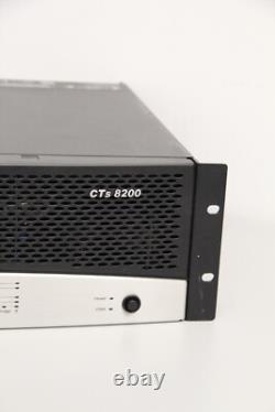 Amplificateur de puissance professionnel à montage en rack Crown CTS 8200 à 8 canaux avec façade rayée