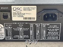 Amplificateur de puissance professionnel à montage en rack à deux canaux QSC RMX 850 Pro Audio/FRA798
