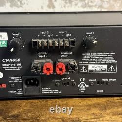 Amplificateur de puissance professionnel commercial BIAMP CPA 650 650 WATT