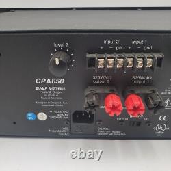 Amplificateur de puissance professionnel commercial Rauland-Borg BIAMP CPA 650 de 650 Watts