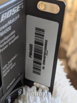 Amplificateur de puissance professionnel configurable Bose PowerMatch PM4500 MINT