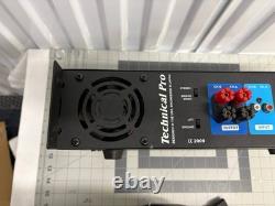 Amplificateur de puissance stéréo 2 canaux Technical Pro TA-1250 de 1250 W, montage en rack