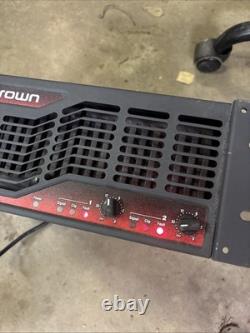Amplificateur de puissance stéréo Crown CE1000 450 W par canal 2U pour montage en rack audio pro vintage