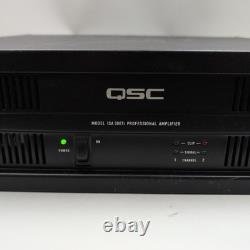 Amplificateur de puissance stéréo QSC ISA300Ti 2 canaux 300 W pour montage en rack audio professionnel noir