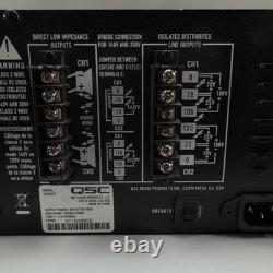 Amplificateur de puissance stéréo QSC ISA300Ti 2 canaux 300 W pour montage en rack audio professionnel noir