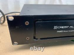 Amplificateur de puissance stéréo professionnel DJ FA901 Vintage Crest Audio fabriqué aux États-Unis