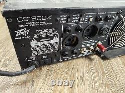 Amplificateur de puissance stéréo professionnel Peavey CS 800X 1200 watts POUR PIÈCES OU RÉPARATION