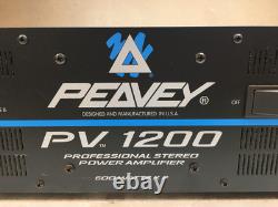 Amplificateur de puissance stéréo professionnel Peavey PV-1200 600 Watts x2 2 canaux