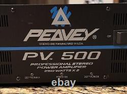 Amplificateur de puissance stéréo professionnel Peavey PV-500 250 W, 2 canaux TESTÉ