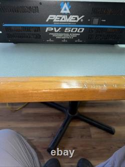 Amplificateur de puissance stéréo professionnel Peavey PV 500 250W x2 à monter en rack Fabriqué aux États-Unis