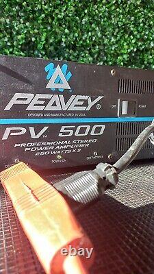 Amplificateur de puissance stéréo professionnel Peavey PV 500 vintage 250 W X 2 canaux