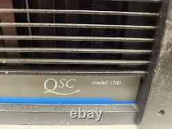 Amplificateur de puissance stéréo professionnel QSC 1200 de 200W à 2 canaux