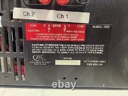 Amplificateur de puissance stéréo professionnel QSC 1200 de 200W à 2 canaux