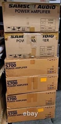 Amplificateur de puissance stéréo professionnel Samson S700 700 watts (vintage - surplus neuf)