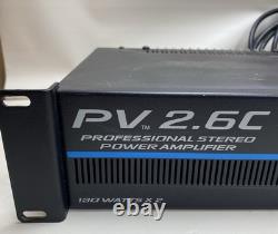 Amplificateur de puissance stéréo professionnel Vintage Peavey PV-2.6C 130 Watts X 2 USA