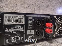 Amplificateur de puissance stéréo professionnel en rack à deux canaux Phonic MAX 2500 testé