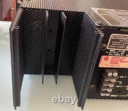 Amplificateur de puissance stéréo vintage Crown PS-200 pour studio professionnel audio PS200 non testé