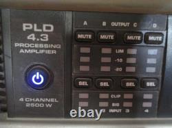 Amplificateur de traitement QSC PLD 4.3, niveau professionnel, DSP, 4 canaux, 2500W
