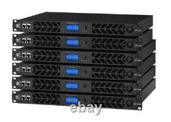 Amplificateur professionnel 1 espace CVR Audio DSP-654 NOIR 650 Watts x 4 à 8 Ohms