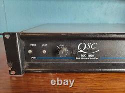 Amplificateur stéréo professionnel QSC MX 1500 non testé, s'allume Veuillez lire