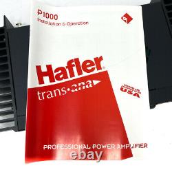 Amplifieur D'alimentation À 2 Canaux Professionnel De Hafler Trans Ana P1000, 110w, Fg-p1000u