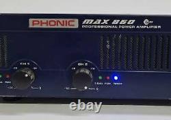 Amplifieur Professionnel De Puissance Phonic Max 860 Plus 2 Canaux