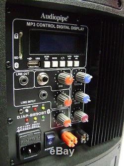 Audiopipe Enceinte Active Active Amplifiée Djap-b890bt Avec Batterie Rechargeable