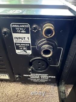 BEHRINGER A500 Amplificateur de puissance de studio professionnel de classe de référence de 600 watts