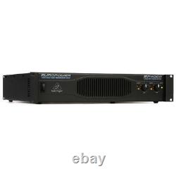 Behringer EP4000 Amplificateur de puissance stéréo professionnel de 4000W avec câbles XLR pour microphones