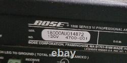 Bose 1800 Série VI Amplifieur Professionnel Rackmount 1400w 2 Canaux Tested Fs