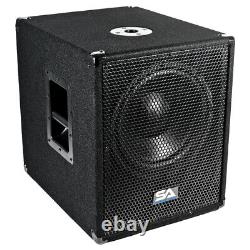 Caisson de basse Pro Audio/DJ de 12 pouces avec amplificateur de classe D 800 watts