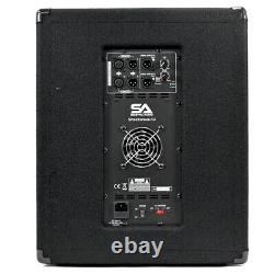 Caisson de basse Pro Audio/DJ de 12 pouces avec amplificateur de classe D 800 watts