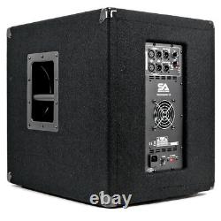 Caisson de basse Pro Audio/DJ de 12 pouces avec amplificateur de classe D 800 watts