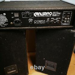 Carlsbro Cobra Pa100 Professionnel 4 Canaux Pa Power Amp & Haut-parleurs