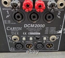 Carvin DCM 2000 Amplificateur De Puissance Professionnel À 2 Canaux 200w Pour Pièces