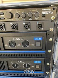 Carvin DCM Pro 2 Voies Stéréo Amp Rack W Numérique Xover Excel Cond