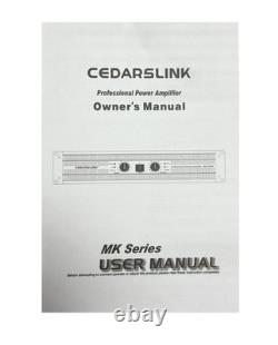 Cedarslink MK-3500X amplificateur de puissance professionnel/DJ 2 canaux 3500 watts de crête / 600 W RMS