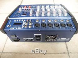 Console De Mixage Pro 6ch Karaoke Music Power Mélangeant Un Amplificateur 800w 48v Usb Sd