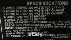 Crest Audio 4000 Amplificateur De Puissance Professionnel 1400 Watts Rms 8309a22 C4000