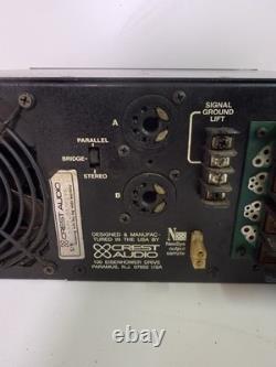Crest Audio 9001 Amplificateur de puissance professionnel – S’allume – Pour pièces ou réparation