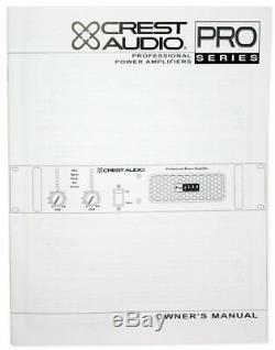 Crest Audio Pro7200 3400 Watt Amplificateur De Puissance Professionnel Pro 7200